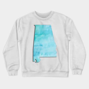 Alabama State Watercolor Crewneck Sweatshirt